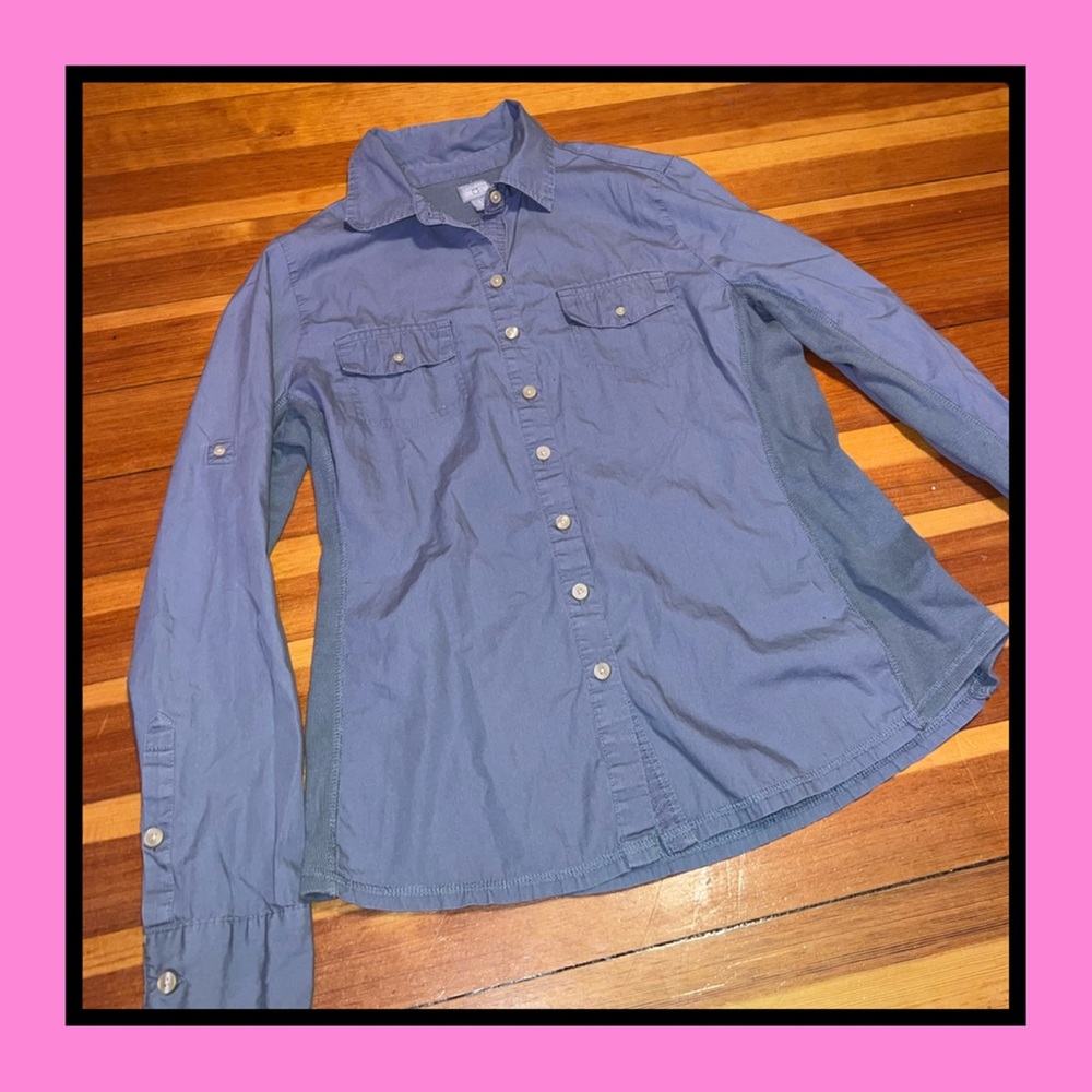 Gray Converse One Star Button Up Shirt Size L